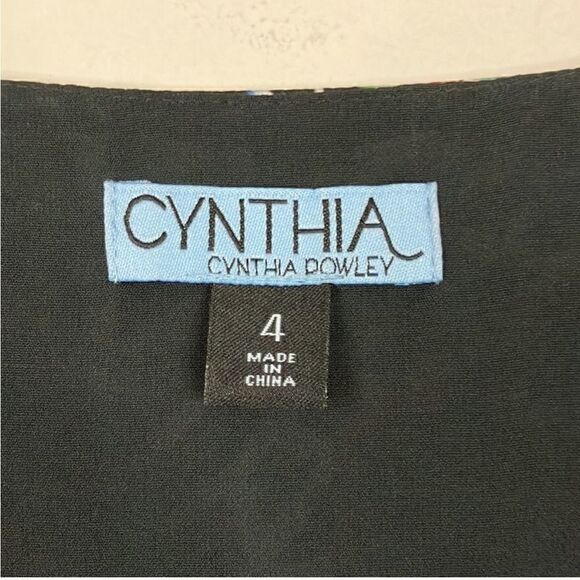 Cynthia Rowley Women’s Size 4 High Low Dress Multicolor Lattice Bouquet Print - Picture 10 of 14